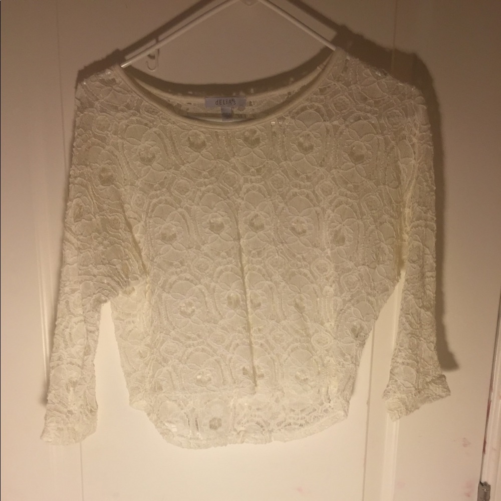 White lace top